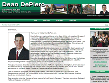 Tablet Screenshot of deandepiero.com